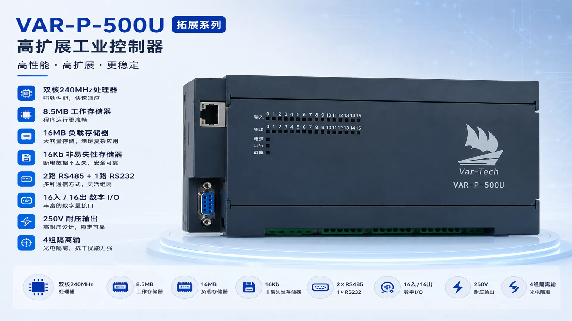 VAR-P-500U 拓展系列可编程控制器